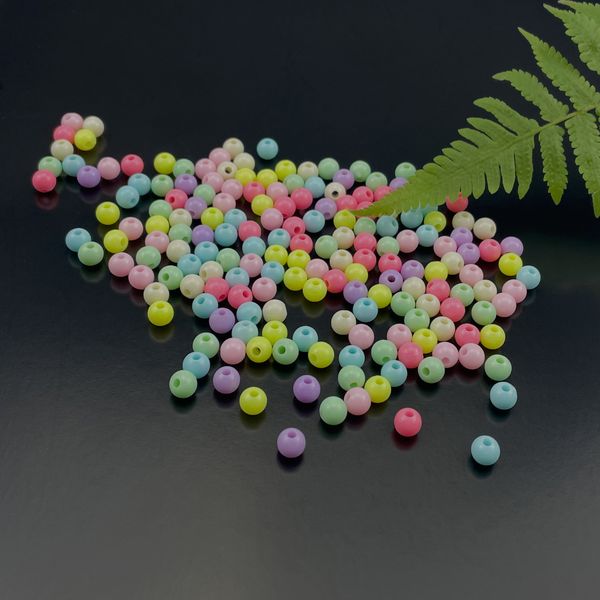 100 pieces candy color acrylic round beads assorted mix plastic pastel loose spacer mixed for jewelry making bracelets necklaces diy crafts, Black
100 pieces candy color acrylic round beads assorted mix plastic pastel loose spacer mixed for jewelry making bracelets necklaces diy crafts, Black
