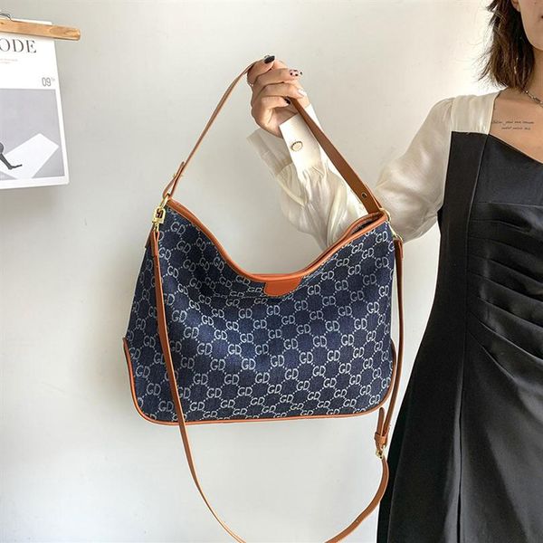 summer new fashion simple large capacity tote bag denim cross shoulder bag commuting women handbags premium306u
summer new fashion simple large capacity tote bag denim cross shoulder bag commuting women handbags premium306u