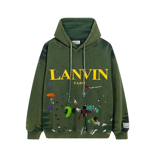 men's hoodies sweatshirts designer sweater women lanvins graffiti print winter loose pullovers cotton fashion hooded, Black
men's hoodies sweatshirts designer sweater women lanvins graffiti print winter loose pullovers cotton fashion hooded, Black