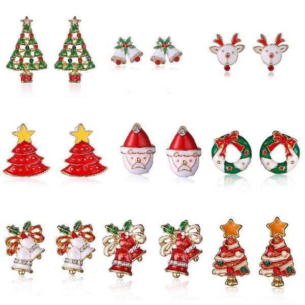 stud elk christmas tree cartoon bell santa claus earrings for women fashion jewelry pendientes boucle d oreille 220920, Golden;silver
stud elk christmas tree cartoon bell santa claus earrings for women fashion jewelry pendientes boucle d oreille 220920, Golden;silver