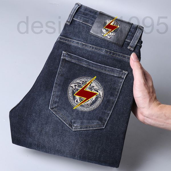 men's jeans designer guangzhou xintang medusa embroidery european fashion brand denim long pants mtkc, Blue
men's jeans designer guangzhou xintang medusa embroidery european fashion brand denim long pants mtkc, Blue