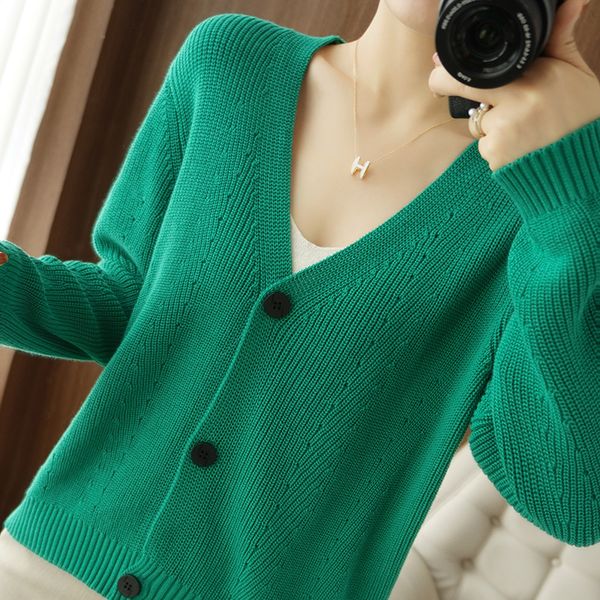 women s knits tees cotton knitted cardigan v neck loose short jacket spring autumn long sleeved temperament sweater fashion 220919, White
women s knits tees cotton knitted cardigan v neck loose short jacket spring autumn long sleeved temperament sweater fashion 220919, White