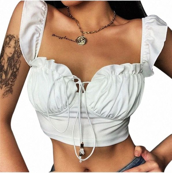 women's tanks & camis summer women crop bandage white tank elegant ladies vest dames tee casual tunique femme party club streetwear o6t
women's tanks & camis summer women crop bandage white tank elegant ladies vest dames tee casual tunique femme party club streetwear o6t