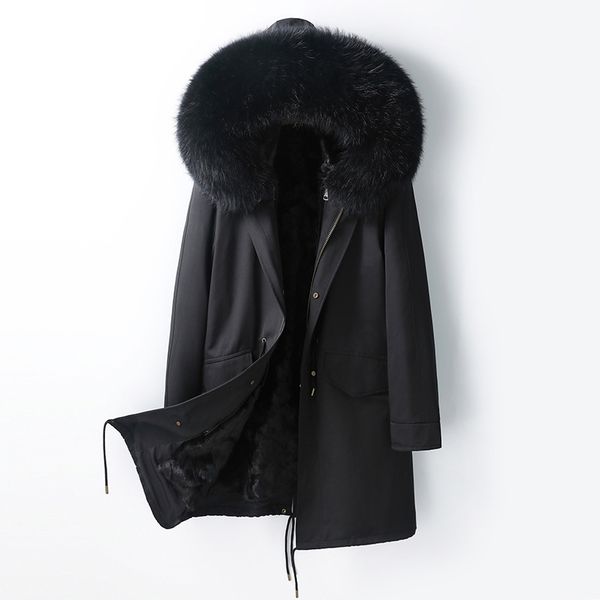 men mink fur coat winter jackets hoodies thick warm windbreaker jacket mens military baseball coats clothing casual male outwear real fox fu, Black
men mink fur coat winter jackets hoodies thick warm windbreaker jacket mens military baseball coats clothing casual male outwear real fox fu, Black