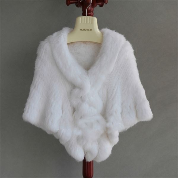 women's fur faux genuine real natural women's knitted rabbit fur shawl girl's fashion coat shawls 220919, Black
women's fur faux genuine real natural women's knitted rabbit fur shawl girl's fashion coat shawls 220919, Black