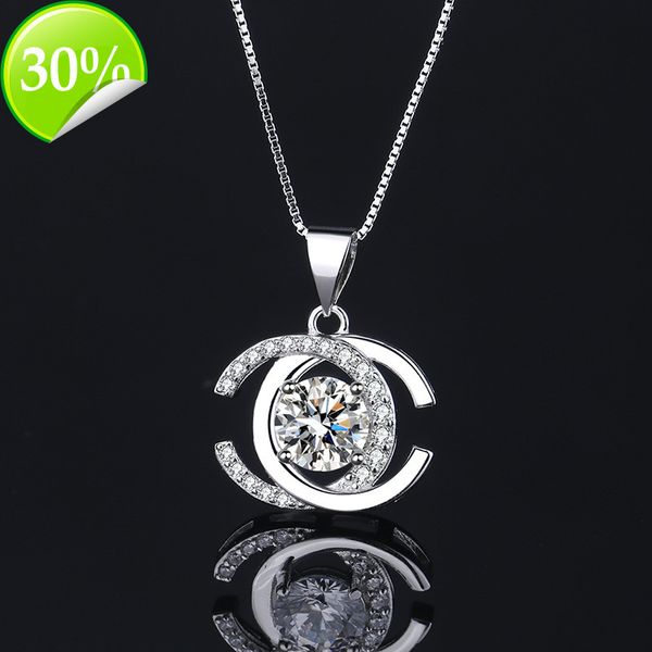 designer women's fashion necklaces tiktok live chain temperament double-c mo sangshi pendant feminine necklace collarbone gift, Silver
designer women's fashion necklaces tiktok live chain temperament double-c mo sangshi pendant feminine necklace collarbone gift, Silver