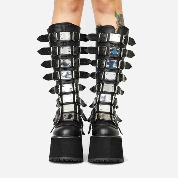 boots autumn and winter new long women's leather boots metal punk knee high heels fashion 220920, Black
boots autumn and winter new long women's leather boots metal punk knee high heels fashion 220920, Black