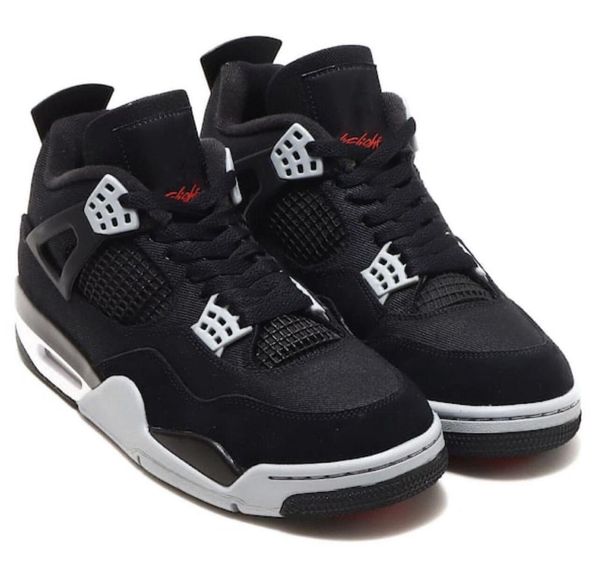 authentic 4 black canvas 4s outdoor shoes light steel grey white fire red men sports sneakers with original box size us7-13
authentic 4 black canvas 4s outdoor shoes light steel grey white fire red men sports sneakers with original box size us7-13