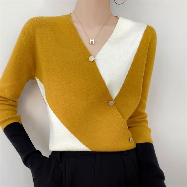 women's sweaters cashmere colorblock casual pullover knitwear fashion 220919, White;black
women's sweaters cashmere colorblock casual pullover knitwear fashion 220919, White;black