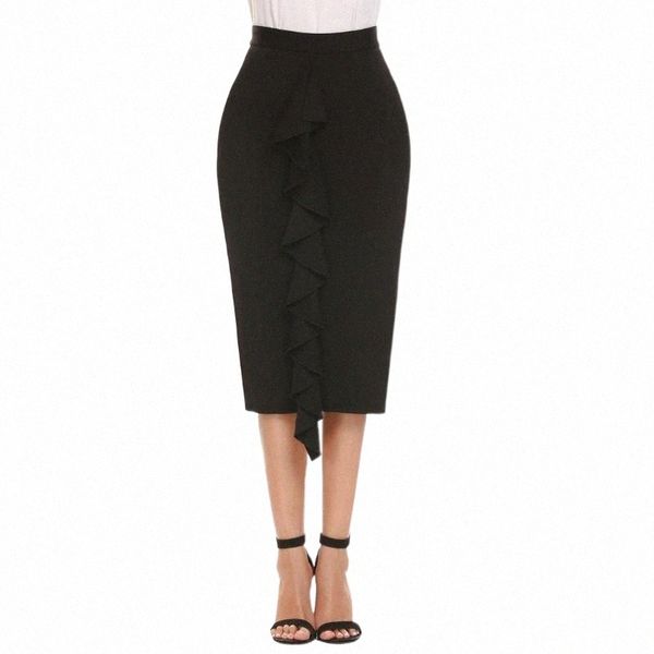 skirts finejo skirt women casual high waist package hip ruffle solid pencil slim mid-calf party club autumn fashion 077o#, Black
skirts finejo skirt women casual high waist package hip ruffle solid pencil slim mid-calf party club autumn fashion 077o#, Black