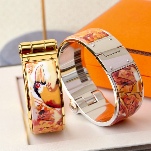 enamel clic bangle for women charm bracelets 20mm middle size snap-fastener orange bird 3wis, Golden;silver
enamel clic bangle for women charm bracelets 20mm middle size snap-fastener orange bird 3wis, Golden;silver