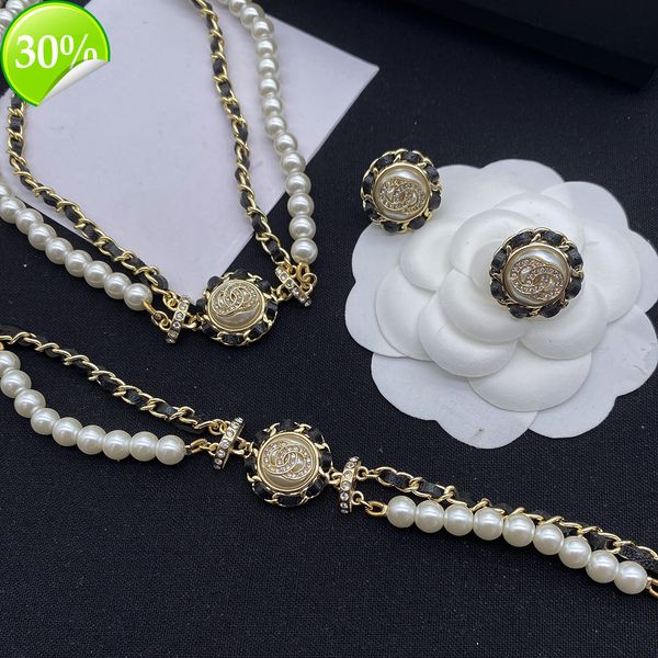 designer women's fashion necklaces xiaoxiang pearl chain double layer necklace xiangnanzhu c black braided bracelet ears, Silver
designer women's fashion necklaces xiaoxiang pearl chain double layer necklace xiangnanzhu c black braided bracelet ears, Silver