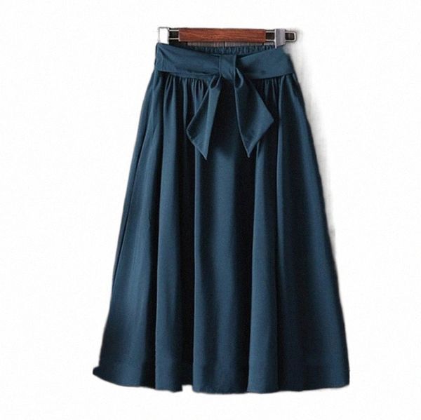 skirts solid a-line summer midi skirt elastic waist with belt knee-length women fashion loose daily casual jupe femme h4tx#, Black
skirts solid a-line summer midi skirt elastic waist with belt knee-length women fashion loose daily casual jupe femme h4tx#, Black