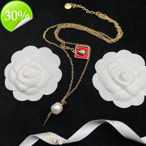 designer women's fashion necklaces d family necklace/ new letter pearl bee temperament net red bracelet necklace, Silver
designer women's fashion necklaces d family necklace/ new letter pearl bee temperament net red bracelet necklace, Silver
