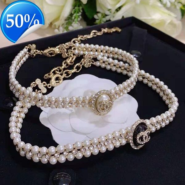designer women's fashion necklaces 2022 new xiangjia xiaofeng double layer pearl diamond black white clavicle necklace net red, Silver
designer women's fashion necklaces 2022 new xiangjia xiaofeng double layer pearl diamond black white clavicle necklace net red, Silver