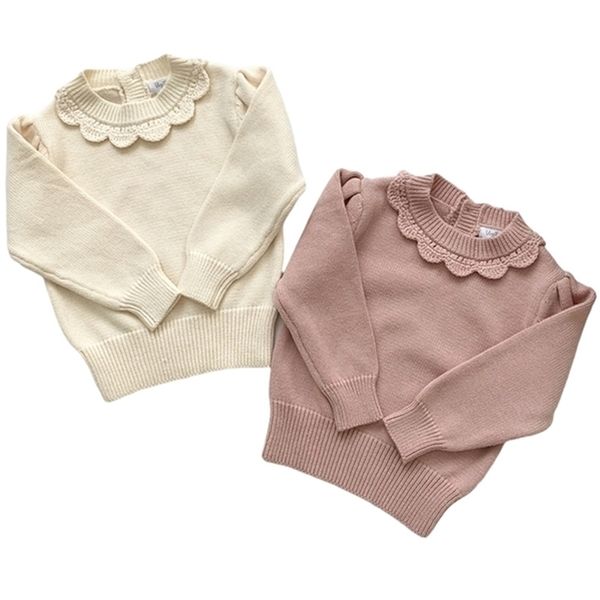 pullover baby girls sweater autumn toddlers kids knitted pullovers korean style pure color ruffle collar baby girls sweaters 220919, Blue
pullover baby girls sweater autumn toddlers kids knitted pullovers korean style pure color ruffle collar baby girls sweaters 220919, Blue
