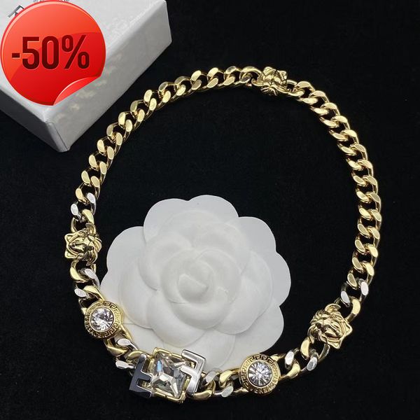 50% off factory clearance sale designer new brand jewelry necklace charm fan sijia beauty f letter twisted chain brass fashion versatile pre, Silver
50% off factory clearance sale designer new brand jewelry necklace charm fan sijia beauty f letter twisted chain brass fashion versatile pre, Silver