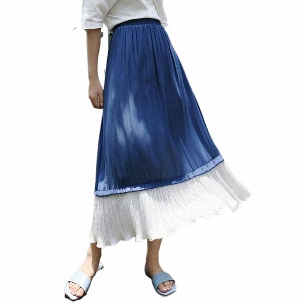 skirts korean women chiffion summer retro 2022 high waist female a line long maxi dresses robe femme blue black pleated i81j#
skirts korean women chiffion summer retro 2022 high waist female a line long maxi dresses robe femme blue black pleated i81j#