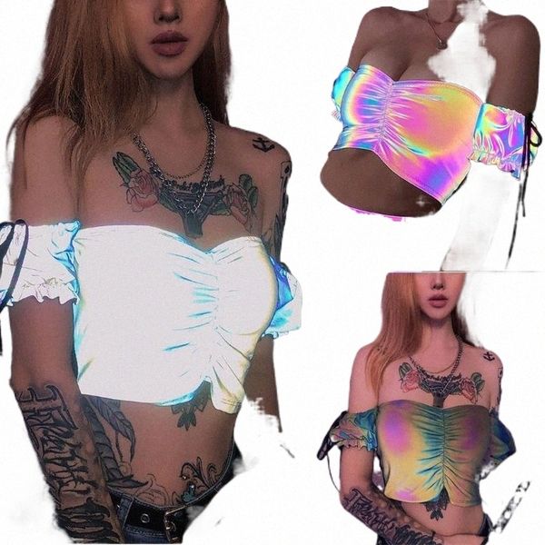 women's tanks & camis women tube colorful reflective low-breasted wrapped chest vest female t-shirt casual camiseta mujer z9bj#, White
women's tanks & camis women tube colorful reflective low-breasted wrapped chest vest female t-shirt casual camiseta mujer z9bj#, White