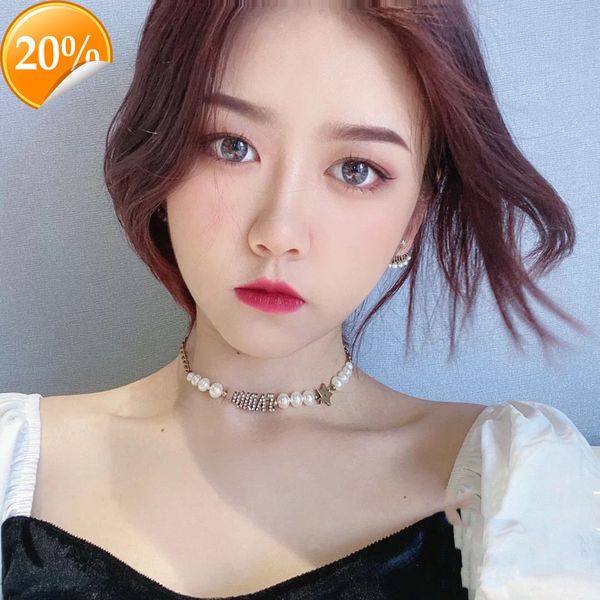 high-end fashion design women's necklace d family di family's new has a high sense of sophistication. celebrities have pearls clav, Silver
high-end fashion design women's necklace d family di family's new has a high sense of sophistication. celebrities have pearls clav, Silver