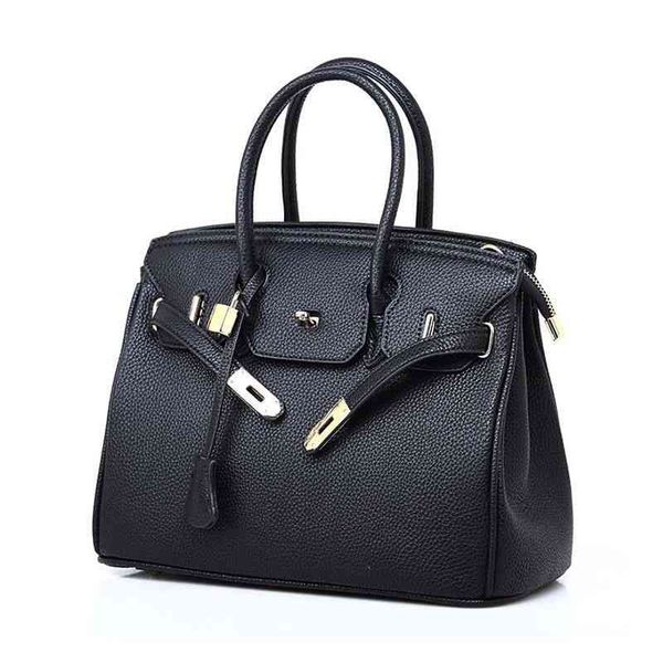 designer herme bags 2022 bag female mummy large capacity hand single shoulder crossbody litchi pattern