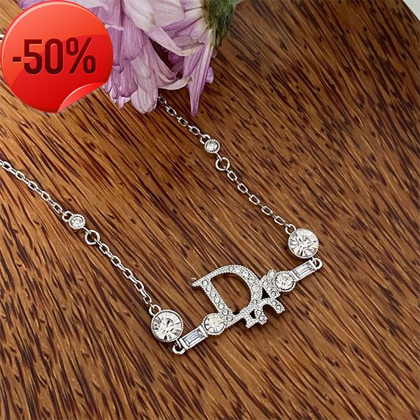 50% off factory clearance sale designer new brand jewelry necklace charm medieval d letter glittering collarbone chain brass white plating, Silver
50% off factory clearance sale designer new brand jewelry necklace charm medieval d letter glittering collarbone chain brass white plating, Silver