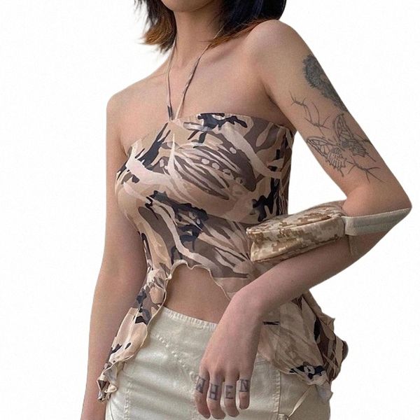 women's tanks & camis crop short women clothes streetwear hanging neck camouflage sling halter backless ruffles office lady h2zb#, White
women's tanks & camis crop short women clothes streetwear hanging neck camouflage sling halter backless ruffles office lady h2zb#, White