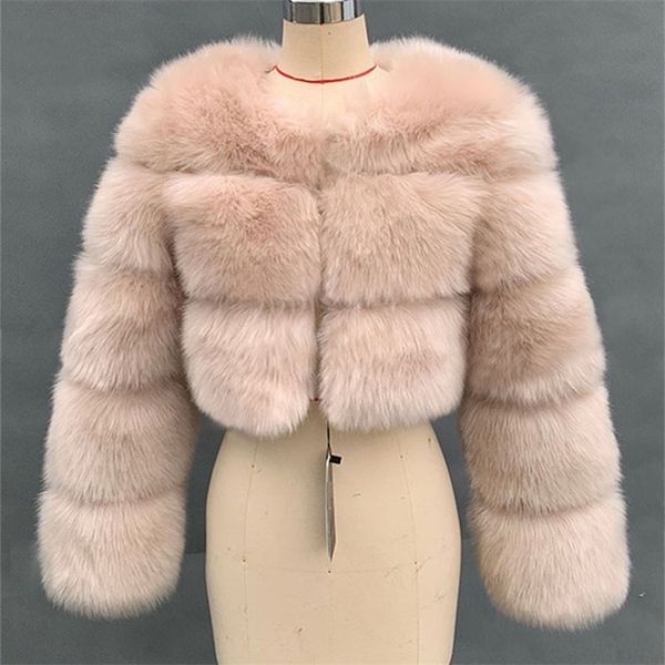 women's fur faux zadorin fashion women crop coat winter thick fluffy long sleeve short style slim ry jacket coats 220919, Black
women's fur faux zadorin fashion women crop coat winter thick fluffy long sleeve short style slim ry jacket coats 220919, Black