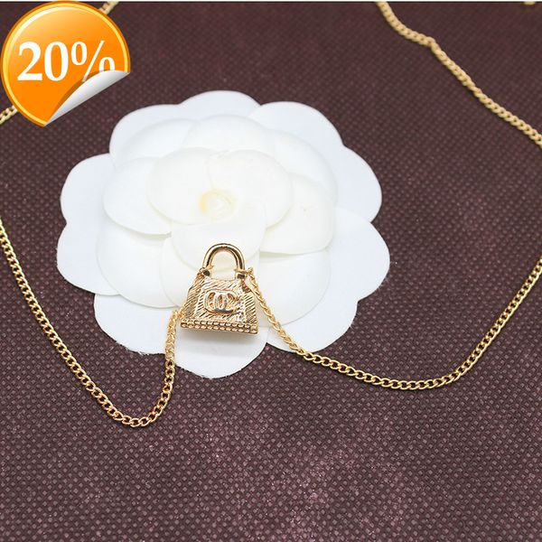 high-end fashion design women's necklae xiaoxiang new classi double letter female xiangjia same xianggrandma lok pendant, Silver
high-end fashion design women's necklae xiaoxiang new classi double letter female xiangjia same xianggrandma lok pendant, Silver