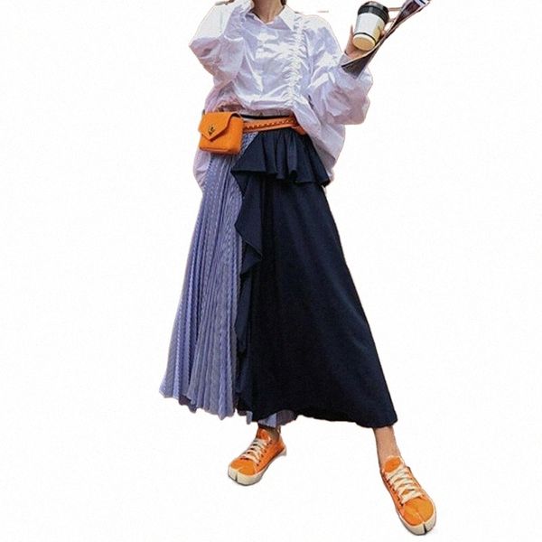 skirts women girls two-color pleated long skirt ladies high waist elastic flared s95d#, Black
skirts women girls two-color pleated long skirt ladies high waist elastic flared s95d#, Black