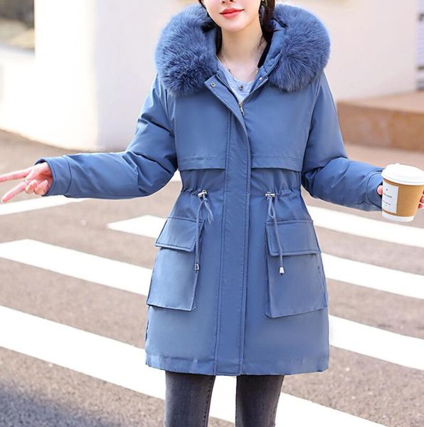 women's down coat winter jacket hooded long thick warm cotton padded parkas female fleece inside liner jackets coats, Black
women's down coat winter jacket hooded long thick warm cotton padded parkas female fleece inside liner jackets coats, Black