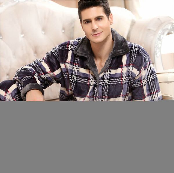 men's sleepwear thoshine brand winter coral fleece men pajamas sets of sleep bottoms male flannel warm thermal home clothing 220920, Black;brown
men's sleepwear thoshine brand winter coral fleece men pajamas sets of sleep bottoms male flannel warm thermal home clothing 220920, Black;brown