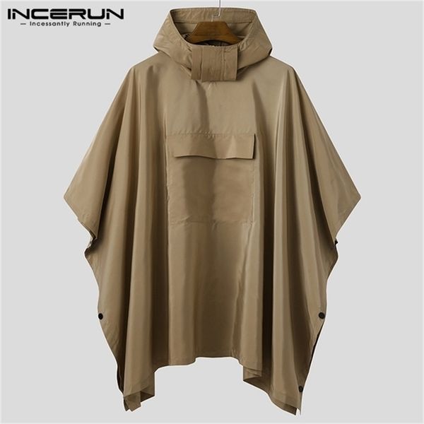 men's jackets incerun men solid trench quick dry hooded loose ponchos pockets casual outdoor cloak men irregular coats not raincoats s-, Black;brown
men's jackets incerun men solid trench quick dry hooded loose ponchos pockets casual outdoor cloak men irregular coats not raincoats s-, Black;brown