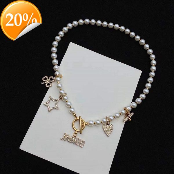 high-end fashion design women's necklace di family d cd bronze star love freshwater pearl multi-element sweater chain women simple and, Silver
high-end fashion design women's necklace di family d cd bronze star love freshwater pearl multi-element sweater chain women simple and, Silver