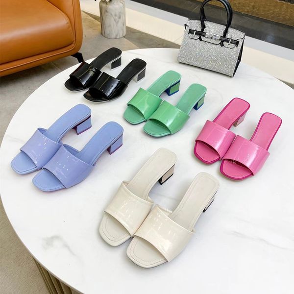 2022 fashion women's slippers luxury designer sandals genuine leather high heels flat one word thick bottom half hold jelly flip flop r, Black
2022 fashion women's slippers luxury designer sandals genuine leather high heels flat one word thick bottom half hold jelly flip flop r, Black