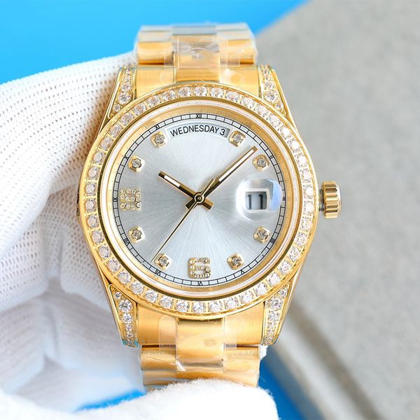mens watch diamond watches automatic mechanical movement sapphire stainless steel strap folding clasp waterproof wristwatch wristwatches 41m, Slivery;brown
mens watch diamond watches automatic mechanical movement sapphire stainless steel strap folding clasp waterproof wristwatch wristwatches 41m, Slivery;brown