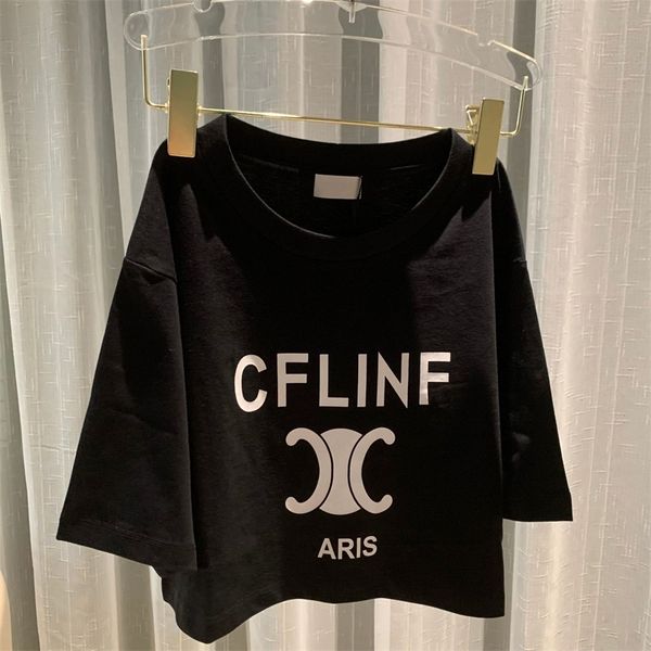 2023 new clothing winter version black high waist short arc de short sleeve t-shirt women's top, White
2023 new clothing winter version black high waist short arc de short sleeve t-shirt women's top, White