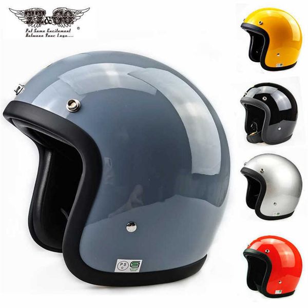 

tt&co motorcycle helmet glass fiber light retro scooter jet open face motorbike ttco riding capacete moto 500tx tt q0630265i