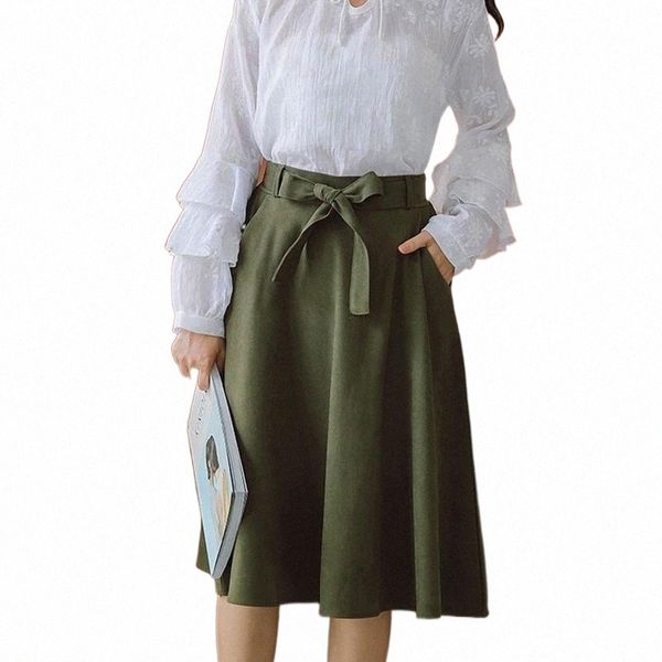 skirts 2022 autumn spring women a-line skirt japanese high waist bow girls casual solid knee-length cotton flare 03wr#, Black 
skirts 2022 autumn spring women a-line skirt japanese high waist bow girls casual solid knee-length cotton flare 03wr#, Black
