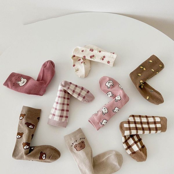 socks autumn 4 pairslot children cotton plaid animal cute girl baby cartoon bear rabbit mid tube kid casual 220919, Pink;yellow
socks autumn 4 pairslot children cotton plaid animal cute girl baby cartoon bear rabbit mid tube kid casual 220919, Pink;yellow