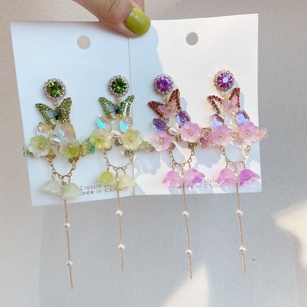 dangle chandelier mengjiqiao korean elegant butterfly drop earrings for women trendy flower tassel pendientes holiday jewelry 220920, Silver
dangle chandelier mengjiqiao korean elegant butterfly drop earrings for women trendy flower tassel pendientes holiday jewelry 220920, Silver