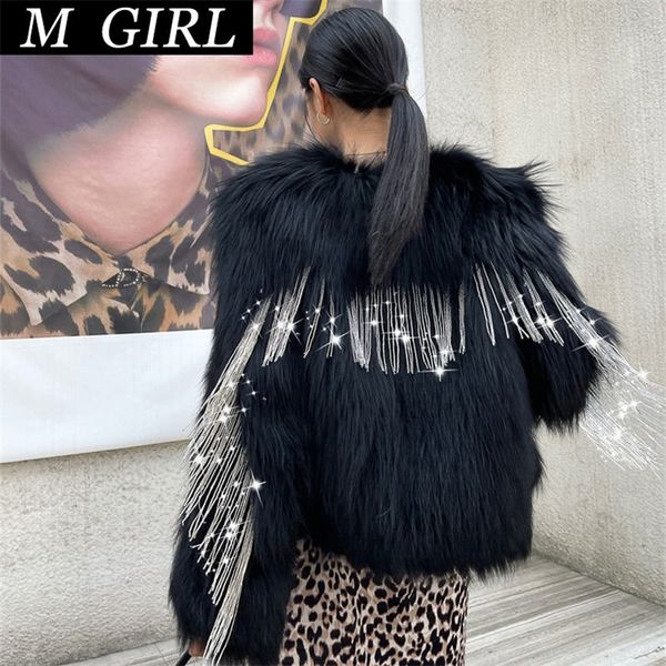 womens fur faux fur m girls braided artificialfur coat women winter sequined tassel overcoat artificial fur jacket 220920, Black
womens fur faux fur m girls braided artificialfur coat women winter sequined tassel overcoat artificial fur jacket 220920, Black