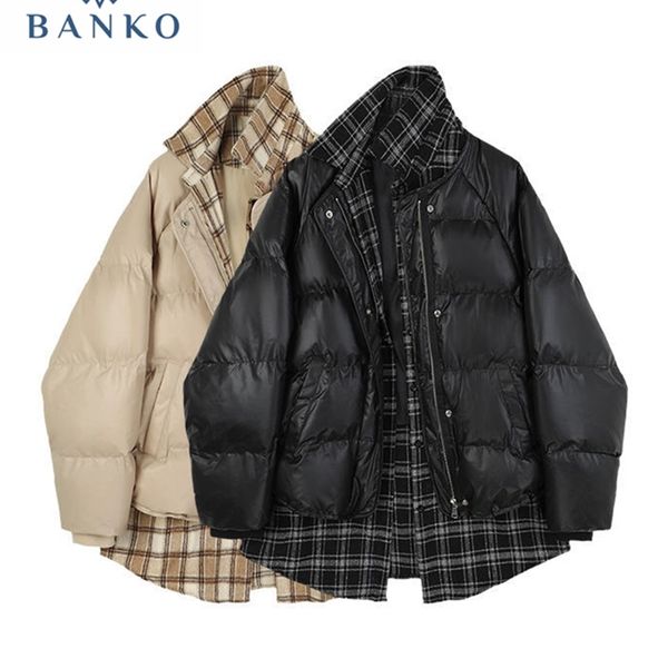 womens down parkas basic jackets women cotton padded coat harajuku patchwork plaid coats couple bf high street baggy allmatch cargo jacket f, Black
womens down parkas basic jackets women cotton padded coat harajuku patchwork plaid coats couple bf high street baggy allmatch cargo jacket f, Black