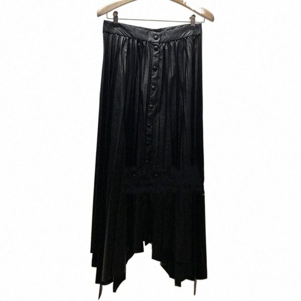 skirts irregular women pleated casual fashion buttons ladies long skirt a5lg#, Black
skirts irregular women pleated casual fashion buttons ladies long skirt a5lg#, Black