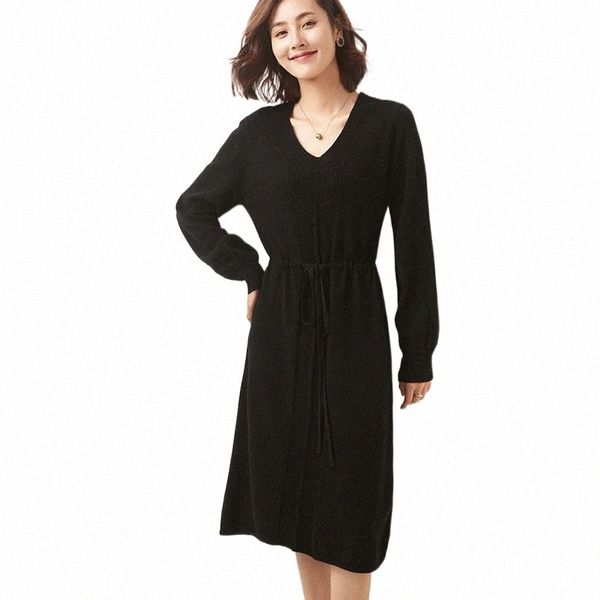 casual dresses v-neck cashmere pullovers drawstring bubble sleeve 100% australian wool knitting jumpers 2022 loose women long-style dress 39, Black;gray
casual dresses v-neck cashmere pullovers drawstring bubble sleeve 100% australian wool knitting jumpers 2022 loose women long-style dress 39, Black;gray