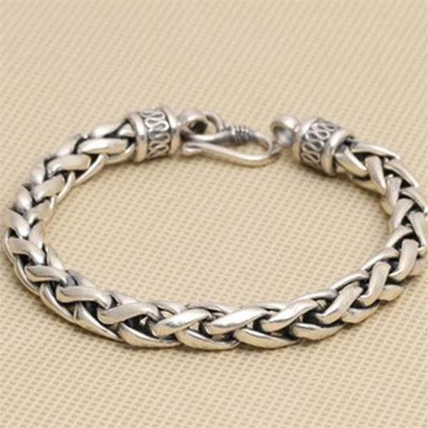 solid silver 925 thick chain bracelet men simple design 100% real 925 sterling silver vintage cool mens jewelry box gift293t, Black
solid silver 925 thick chain bracelet men simple design 100% real 925 sterling silver vintage cool mens jewelry box gift293t, Black