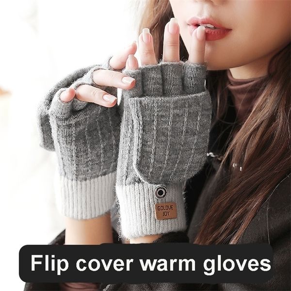 five fingers gloves winter for women half finger cashmere warm windproof knitted glove office writing outdoor flip girls cold mitten 220920, Blue;gray
five fingers gloves winter for women half finger cashmere warm windproof knitted glove office writing outdoor flip girls cold mitten 220920, Blue;gray