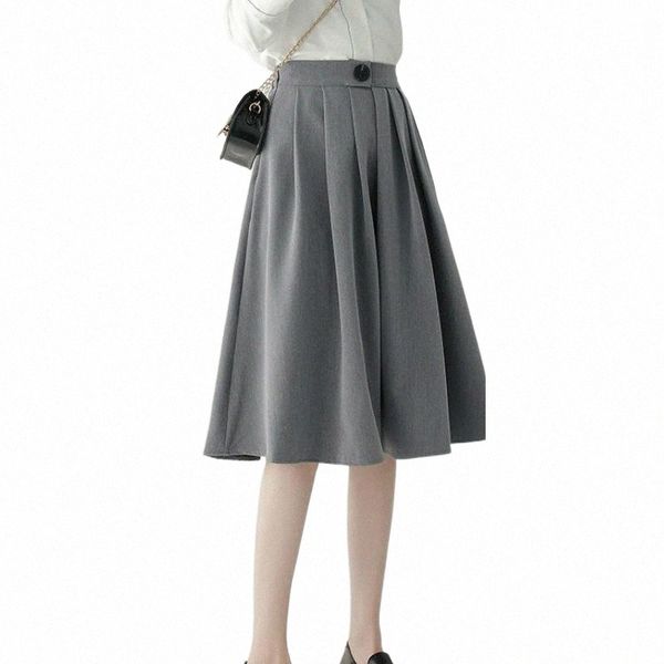 skirts japanese style high-waisted preppy midi pleated skirt vintage solid black/gray button zipper a-line knee length i1bh#
skirts japanese style high-waisted preppy midi pleated skirt vintage solid black/gray button zipper a-line knee length i1bh#