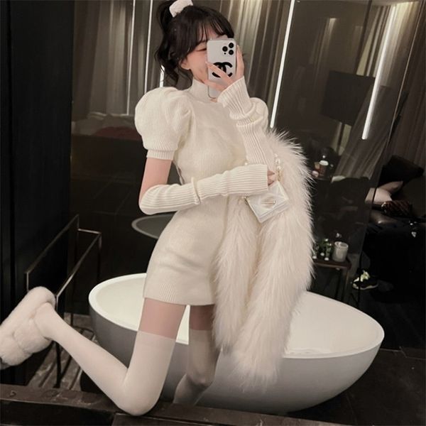 casual dresses knit party slim mini spring sweater women design long sleeve elegant korean version 220919, Black;gray
casual dresses knit party slim mini spring sweater women design long sleeve elegant korean version 220919, Black;gray
