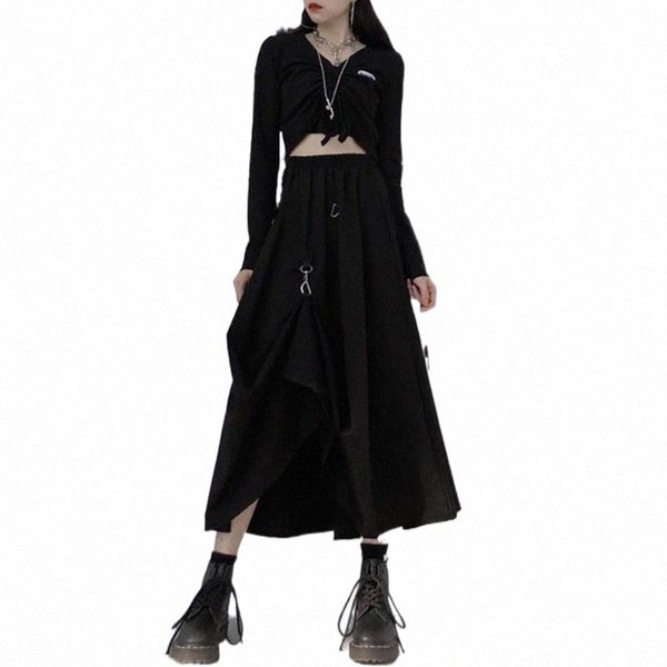 skirts dark style women girl high waist hanging buckle summer autumn street long skirt s6ni#, Black
skirts dark style women girl high waist hanging buckle summer autumn street long skirt s6ni#, Black